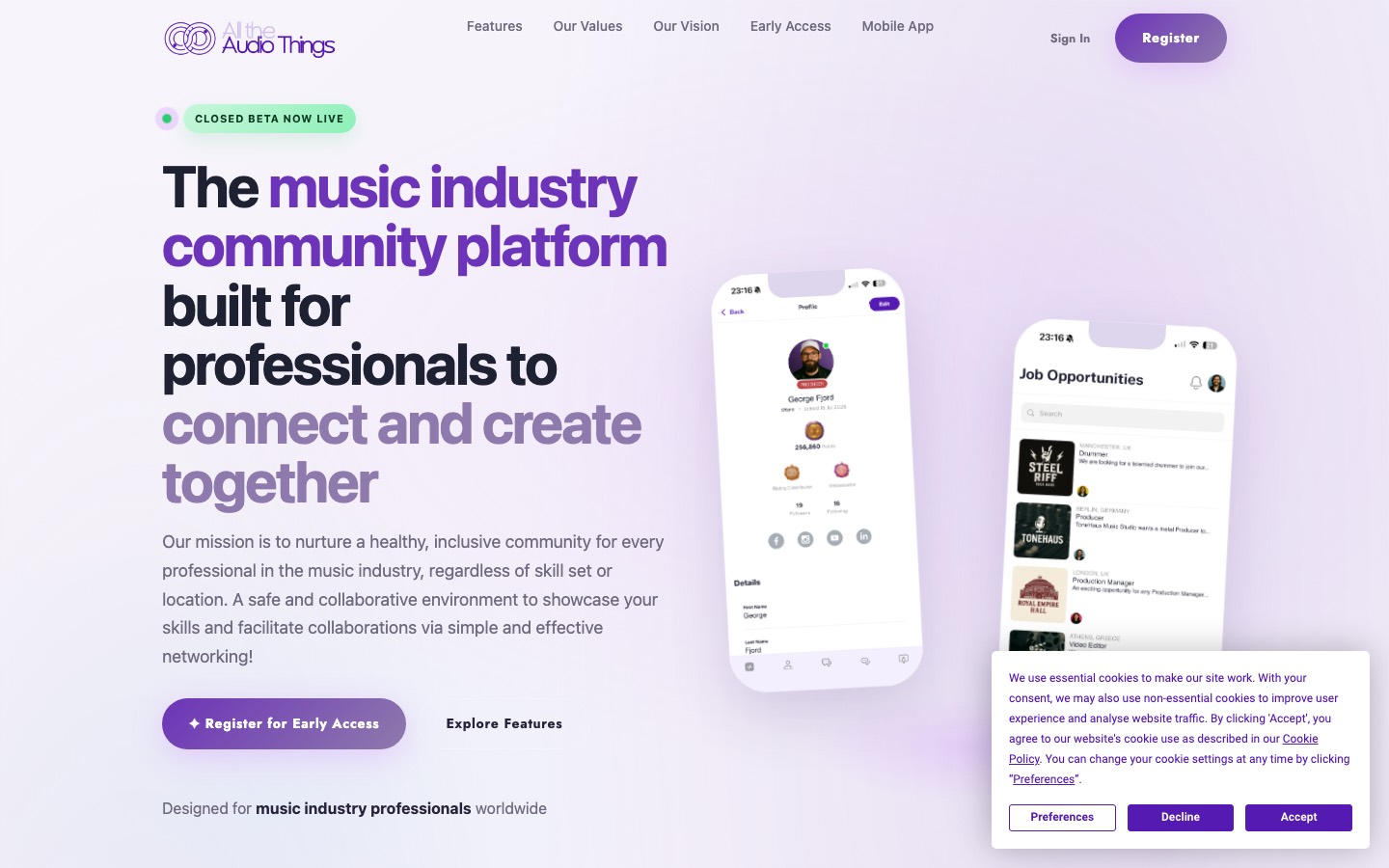All The Audio Things homepage