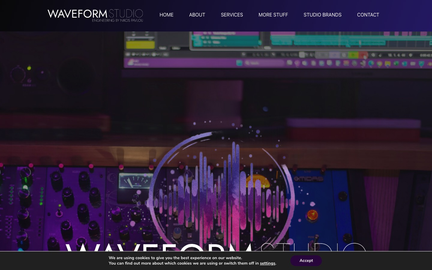 Waveform Studio homepage